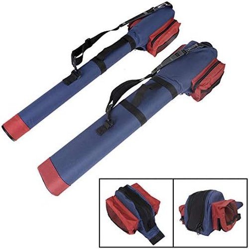 M MAXIMUMCATCH Maxcatch Fly Fishing Rod Case with Reel Pouch, Complete Rod Protection Bag, Single and Dual Rod Tube with Shoulder Strap