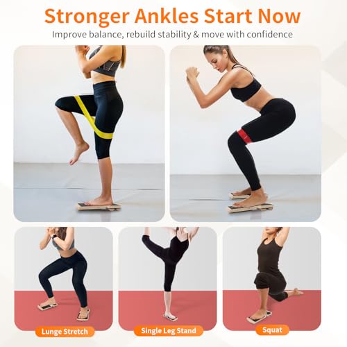 Ankle Balance Board Foot Strengthener - Single Leg Balance Trainer for Rehab & Fitness (1ps)