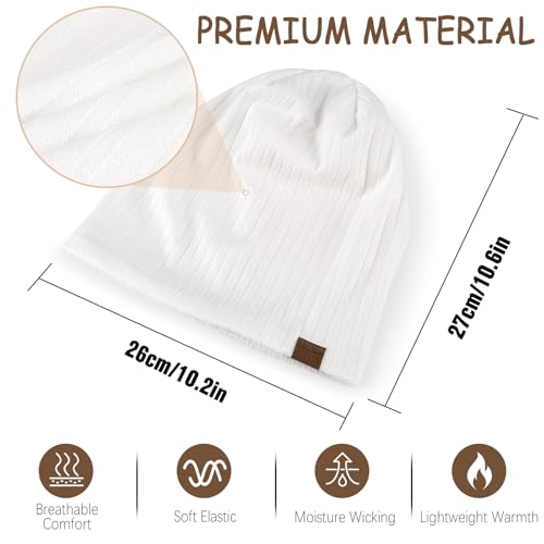 Slouchy Beanie for Men Women Soft Lightweight Running Beanie Hat Chemo Cap Skull Cap