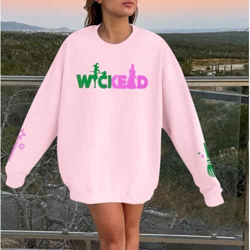 ASTANFY Musical Movie Sweatshirt for Women Witch And Princess Sweatshirts Witches Musical Movie Fans Gift Long Sleeve Tops