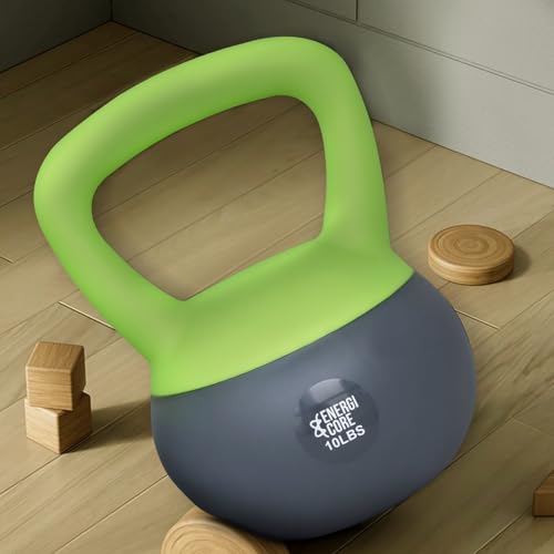 25 lb Sand Filled Kettlebell for Home Gym & Strength Training - Portable Workout Equipment