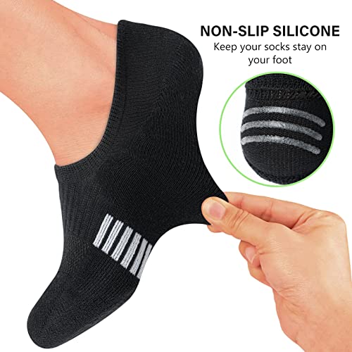 Women’s No Show Socks Anti-Slip Cushioned Breathable 5-10 Pairs