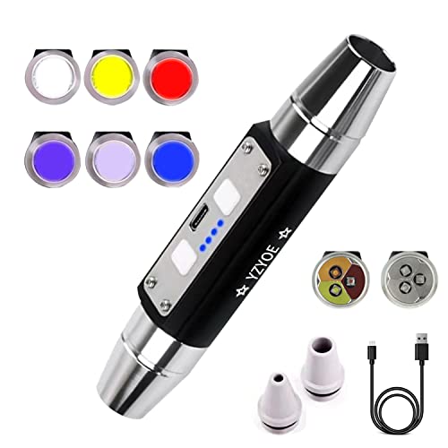Rechargeable Gemstone Jewelry Flashlight - Super Bright Diamond Detector Lamp