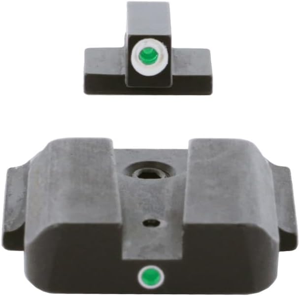 AMERIGLO i-Dot Sight Set, Compatible with Smith & Wesson M&P (Excludes .22, 380, Shield, EZ, Pro, C.O.R.E and Equalizer) | Front & Rear Night Sights with Green Tritium Lamps