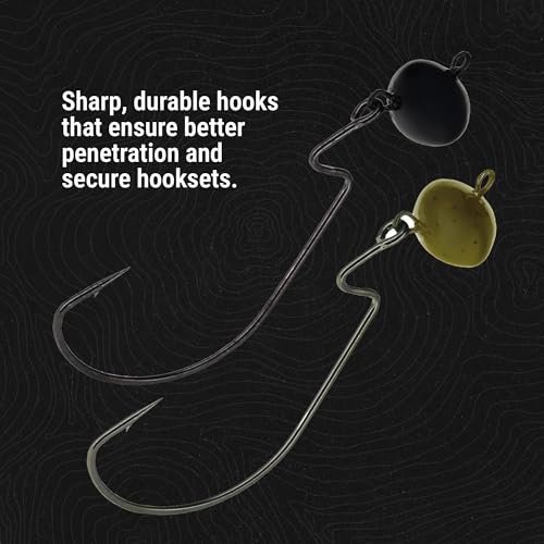 Black 3/4 Oz Football Tackle Swing Jig with Free-Swinging Hook for Bass Fishing