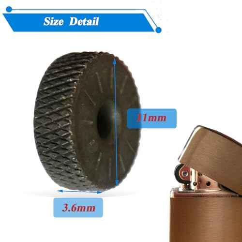 Universal Lighter Replacement Repair Kit for Oil Lighters, Black Flint Wheel