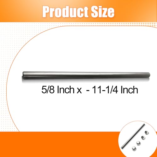 5/8 Inch OD Stainless Steel Boat Trailer Roller Shaft - 11-1/4 Inch Variation
