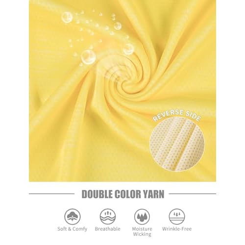 Zengjo Athletic Shirts for Men Quick Dry Short Sleeve Running Workout Gym T-Shirts Moisture Wicking Crewneck Tee