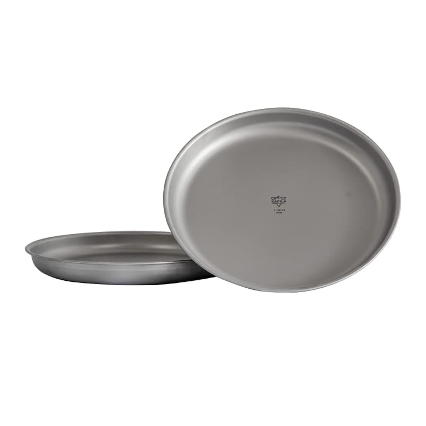 KAPILA Titanium Camping Plate, Dish, Portable Ti Cookware, Ultralight Dinnerware Piece for Backpacking & Camping, Anti-Rust and Easy to Clean for Hiking Picnic (1000ml)