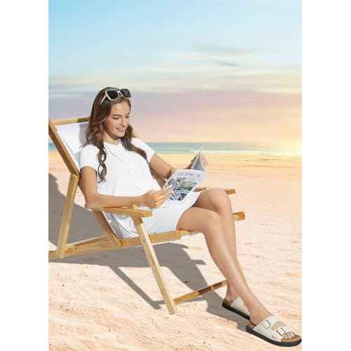 baleaf Women's Short Sleeve UPF 50+ Cover Up with Pockets Quick Dry Beach Coverups Sun Protection Swimwear