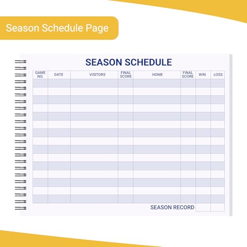 8.5x11 Inch Volleyball Scorebook 3 Pack - 30 Match Stats Book for Coaches & Teams
