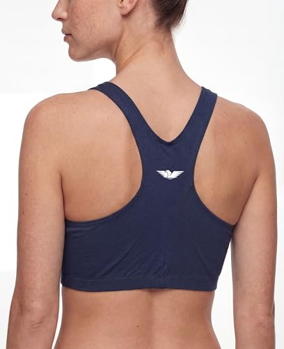 Medium 10-Pack Women's Racer Back Sports Bras - Multi-Color, Soft & Stretchy