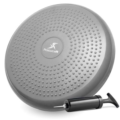 ProsourceFit Core Balance Disc Trainer, 14¡± Diameter with Pump for Improving Posture, Fitness, Stability
