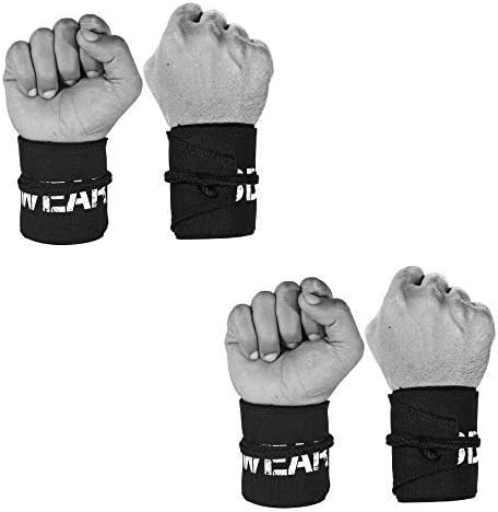 Powerlifting Wrist Wraps for Strength Training & CrossFit - One Size Fits All