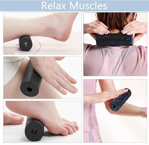 Mini Foam Roller for Deep Tissue Massage - Blue High-Density Support