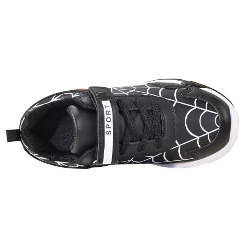 Toddler Little Big Boys Girls Running Sneakers - Black 12