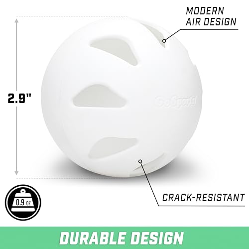 Plastic Baseballs for Kids & Adults - 6 Pack, Safe & Durable for Backyard Play