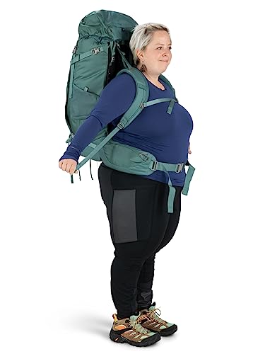 Osprey Viva 65L Women's Backpacking Backpack, Tunnel Vision Grey, Extended Fit