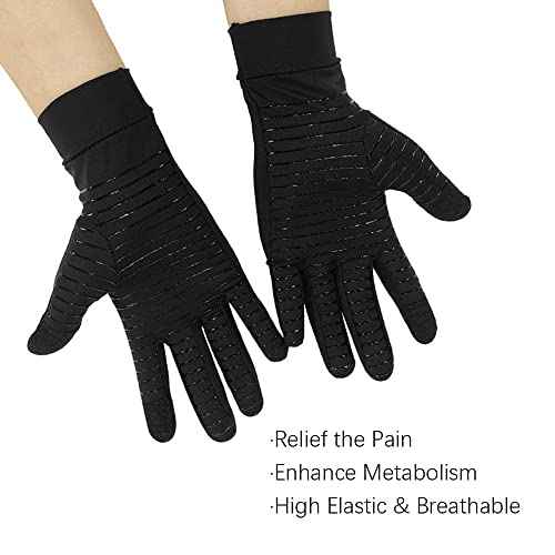 JADE KIT Copper Arthritis Gloves - Full Hand Compression Gloves for Hands and Fingers Rehabilitation