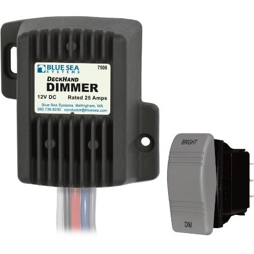 Blue Sea Systems 7508 12V DC 25A Deckhand Dimmer