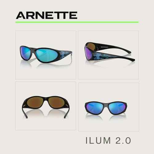 ARNETTE Ilum 2.0 AN4342 Rectangle Sunglasses for Men +BUNDLE with ACCESSORY EYEWEAR KIT