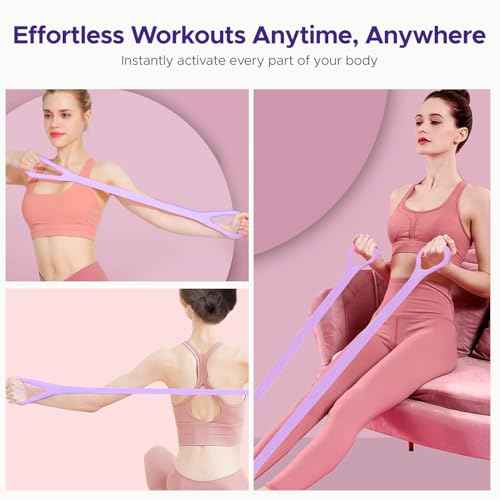 Pilates Ring Kit for Women, Pilates Equipment Accessories, Home Workout Set with Magic Circle, Mini Exercise Ball, Ankle Resistance Bands & Yoga Socks, for Fitness, Toning & Better Me Gifts