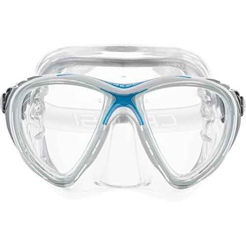 Cressi Adult High-End Scuba Diving Mask, Made in the Revolutionary Crystal Silicone - Big Eyes Evolution Crystal: Made in Italy