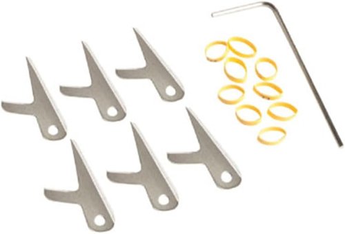 100 Grain Swhacker #208 Broadhead Blades Kit - 2" Cut, 6 Pack for Archery