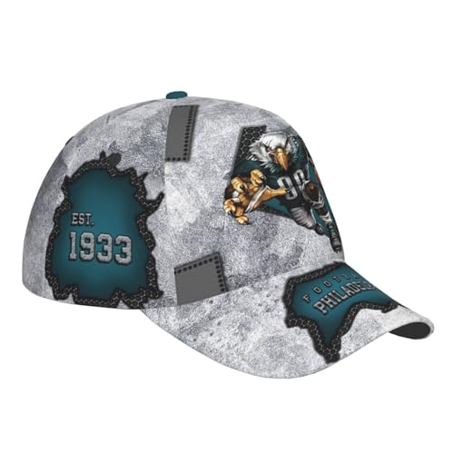 Philadelphia City Silhouette Baseball Cap 3D Print Joinery Adjustable Snapback Hat for Men Women Fans Gift