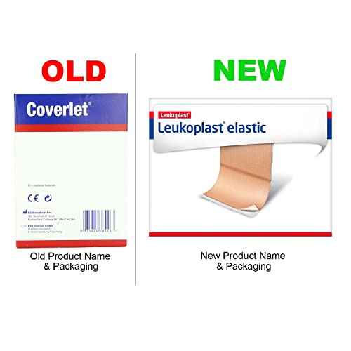 Leukoplast Elastic Fabric Adhesive Latex Free Bandages Strip 0.75" x 3" (100 in Box)