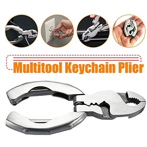 Mini Multifunctional Tool 9 in 1 Multitool Keychain Plier Screwdriver Pocket Tools