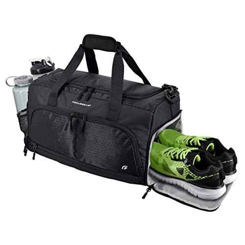 Ultimate Gym Bag 2.0: The Durable Crowdsource Designed Duffel Bag with 10 Optimal Compartments Including Water Resistant Pouch