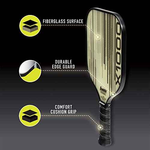Franklin Sports Pickleball Paddle - X-1000 Polypropylene Core Pickleball Racket - Official USA Pickleball (USAPA) Approved Pickleball Paddle - Lightweight Pro Racket - 8mm Thick Core