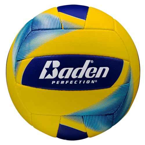 Baden | Beach Elite | Weather Resistant Cover + Raised Seem for Maximum Play | Official College Beach Volleyball | All Ages | Official Size 5 | Navy/Green/White | Official AVCA Beach Ball