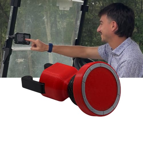 Luna's V2.6 Magnetic Golf Cart Phone Holder & Mount - Red, MagSafe Compatible, Flexible Arms