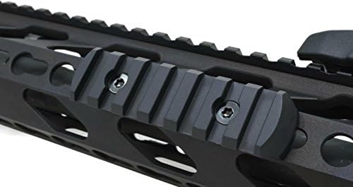 7-Slot KeyMod Aluminum Picatinny Rail Section Accessory - Proudly Made in USA - Includes 2 KeyMods & 2 Screws