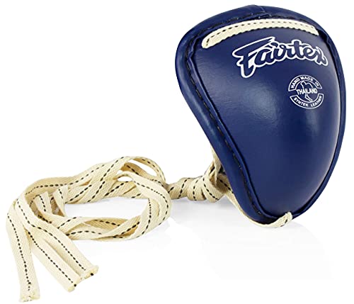 Fairtex Steel Groin Cup Muay Thai Kickboxing Protection Blue Medium