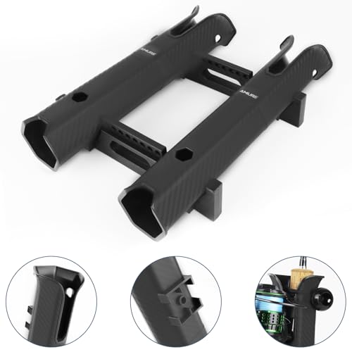 Interlocking Fishing Rod Rack Set with Carbon Fiber Texture - 2 Pack
