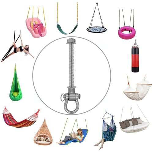 6 Pack Heavy Duty Swing Hangers 180° Bearing Swing Load Capacity 1500LB
