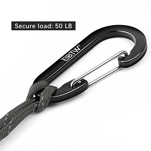 EOTW Paracord Keychain Carabiner Key Chain Lanyard Braided with Aluminum Clip D Ring for Water Bottle Backpack Men Women Camping Hiking Outdoor Gear