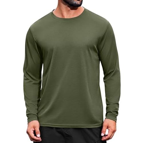 COOFANDY Long Sleeve Shirts for Men Moisture Wicking Activewear T-Shirts Workout Running Shirts