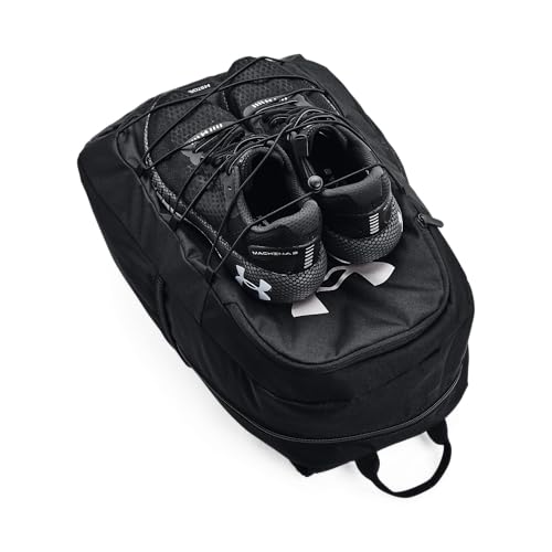 Under Armour Hustle Sport Backpack - One Size Black & Silver