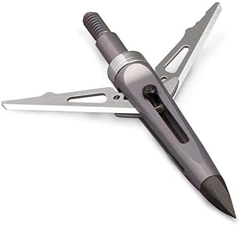 New Archery Products Killzone 2 Blade Rear-Deploying Bow Hunting Mechanical Broadheads with 2" Cutting Diameter & Spring-Clip Design - 3 Pack