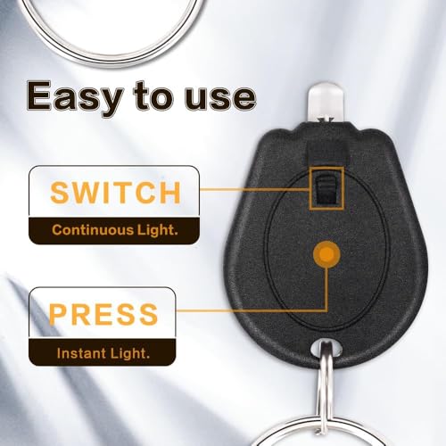 Mini UV LED Keychain Flashlight Black Light 395nm for Detection - Black Shell