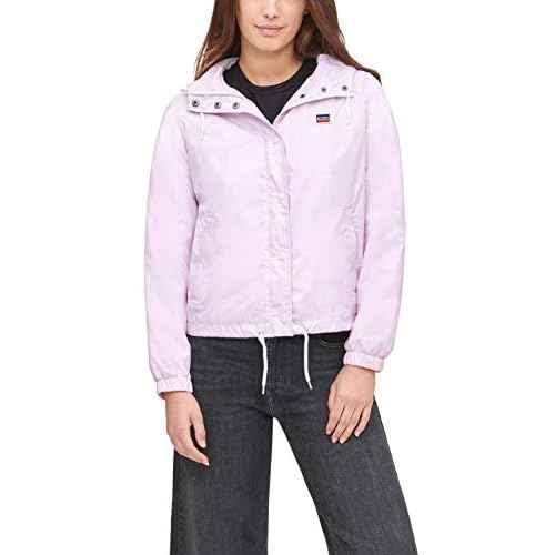 Levi's Women's Retro Hooded Rain Windbreaker Jacket (Standard & Plus Sizes)