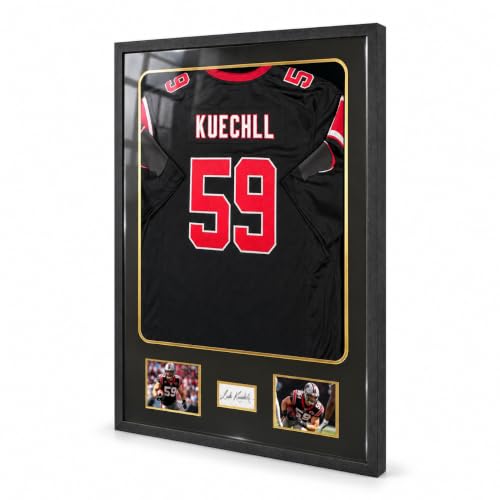 Jersey Display Case with Tempered Glass & Photo Slots - Without Lock, 1 Pack