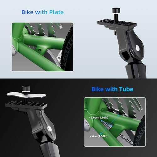 Bike Kickstand, Center Mount for 26-29 Inch Adult Bicycle, Adjustable Aluminum Bicycle Kickstand, Sturdy and Non-slip Bike Kick Stand for Mountain Bike/E-Bike/Road Bike