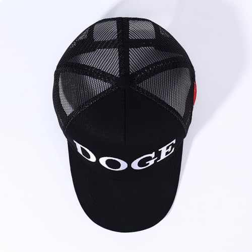 Doge Hat Elon Musk Inspired Embroidered Dad Cap- Government Efficiency Embroidered Baseball Hat, Adjustable Cotton Cap