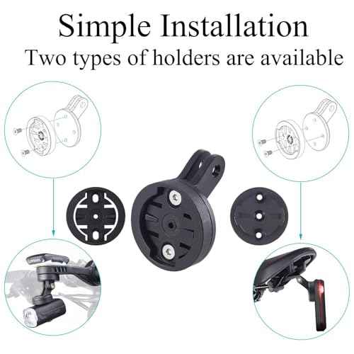 Fits for Gopro Quick Release Interface Bike Headlight Adapter Mount,Compatible with Lezyne Olight Magicshine