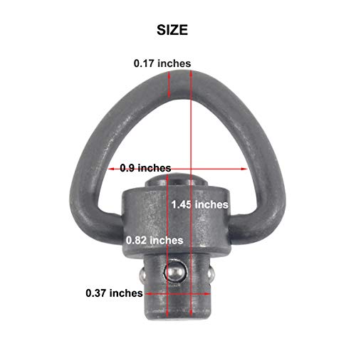 Quick Detachable Swivel Mount 1-Inch Loop Matte Sand 2 Pack
